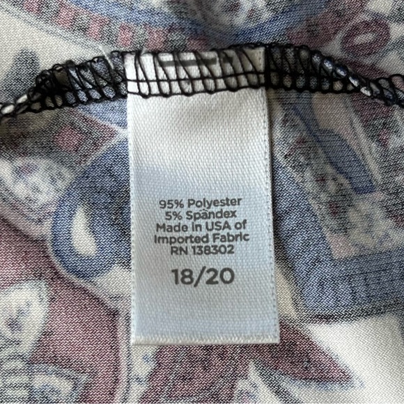 •Avenue• Jacobean Floral Print Knit Dress - Size 18/20 - Picture 6 of 8